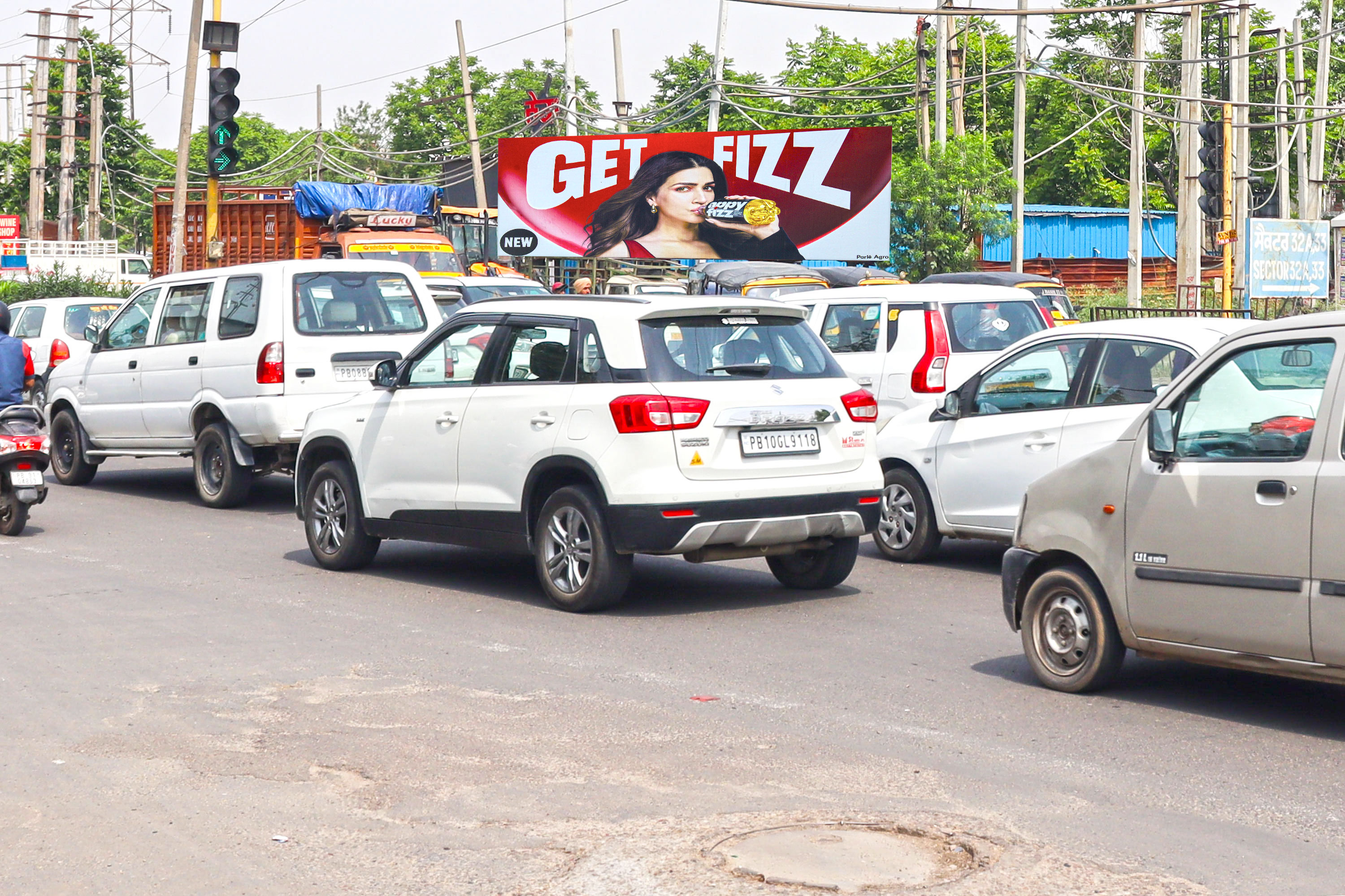 Sector 39 Lights Chowk facing Chandigarh